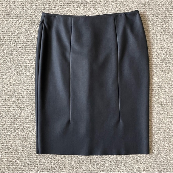 CEDRIC CHARLIER Faux Leather Pencil Skirt Black Size 8 - Picture 4 of 12